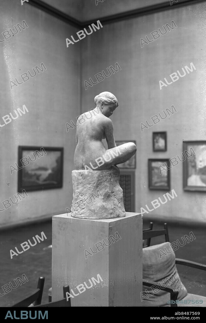 GÖTEBORG 1928-02-03.. Skulptur av Carl Eldh. *** Local Caption *** Låda GT 1928-08 Foto: Kamerareportage / TT / Kod: 2524.