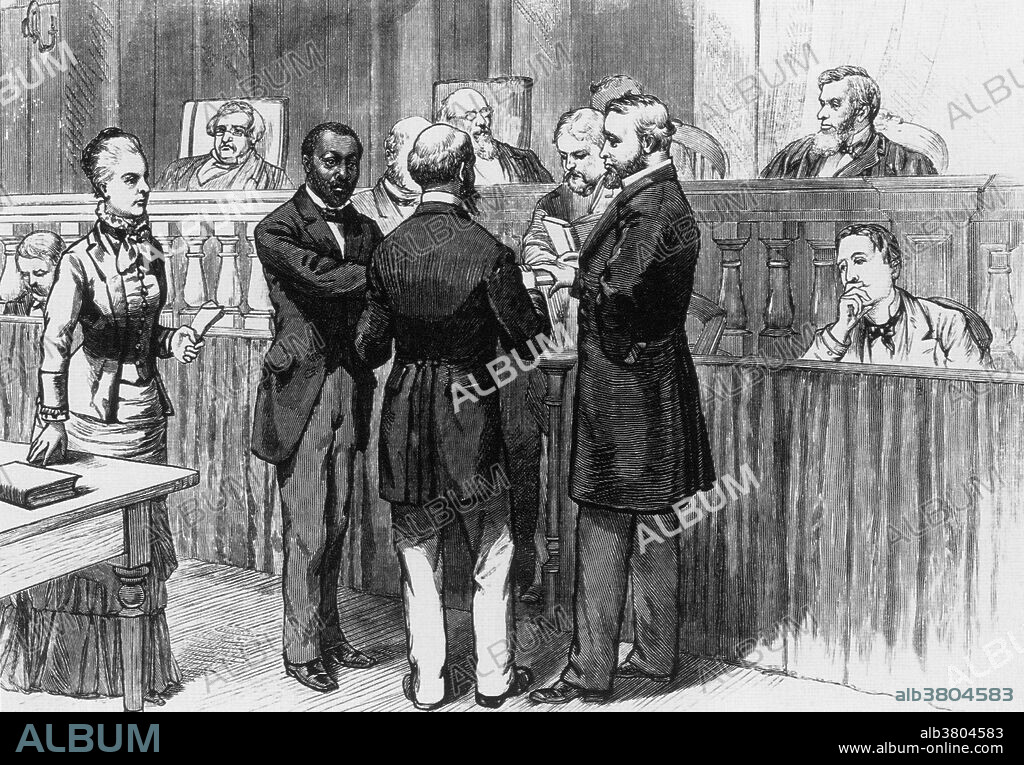Illustration captioned: "On February 2, 1880, Hiram Revels became the first African-American admitted before the Supreme Court." Hiram Rhodes Revels (September 27, 1827 - January 16, 1901) was the first non-white to serve in the United States Senate. He was ordained a minister in 1845 and helped raise two black Union regiments during the Civil War, and took part at the battle of Vicksburg in Mississippi. During Reconstruction, he was elected alderman in Natchez in 1868, and he was elected to represent Adams County in the Mississippi State Senate in 1869. At the time, the state legislature elected US senators. Revels was elected by a vote of 81 to 15 in the Mississippi State Senate to finish the term of one of the state's two seats in the US Senate left vacant since the Civil War. Revels spoke for compromise and moderation. A vigorous advocate of racial equality, Revels tried to reassure Senators about the capability of blacks. His term lasted one year, February 1870 to March 3, 1871. He was then appointed the first president of Alcorn Agricultural and Mechanical College (now Alcorn State University) in Mississippi, where he also taught philosophy. Revels remained active in his ministry and died while attending a church conference in 1901, at the age of 73.