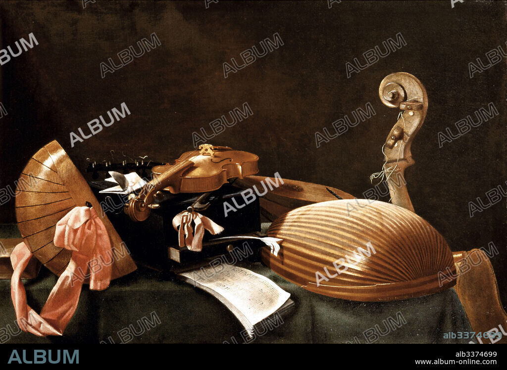 EVARISTO BASCHENIS. Still Life with Musical Instruments.