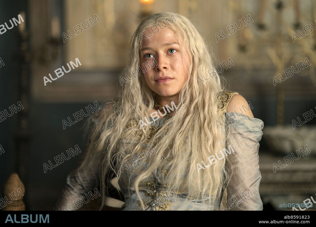 EMMA D'ARCY in HOUSE OF THE DRAGON, 2022, directed by CLARE KILNER and MIGUEL SAPOCHNIK. Copyright HBO / Good Banana.