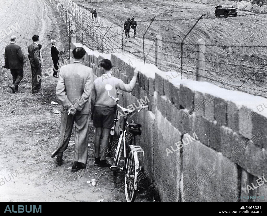 Berlin Wall Photo -  October 1961 - While the Communist Wall Within Berlin is Being Strengthened, the East Germans Are Preparing Even a Bigger 'Death Strip' Along the East German Border With West Berlin..