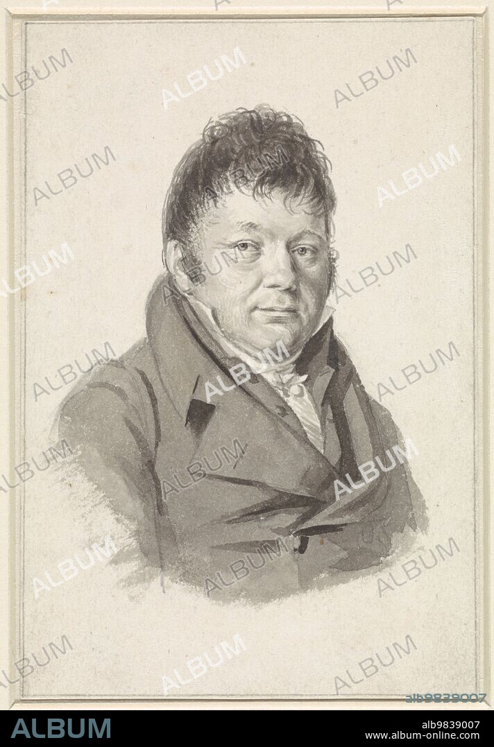HENDRIK WILLEM CASPARI. Portrait of Carl Joseph Fodor, 1780-1829. Possibly a portrait of Carel Anton Fodor, Dutch pianist, conductor and composer. His brother Joseph was a violinist.