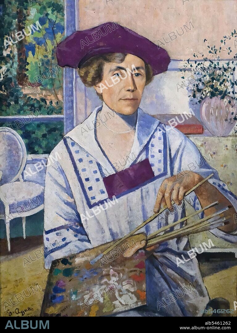 Georgette Agutte / Self-portrait, oil on canvas, 1907. Private collection.