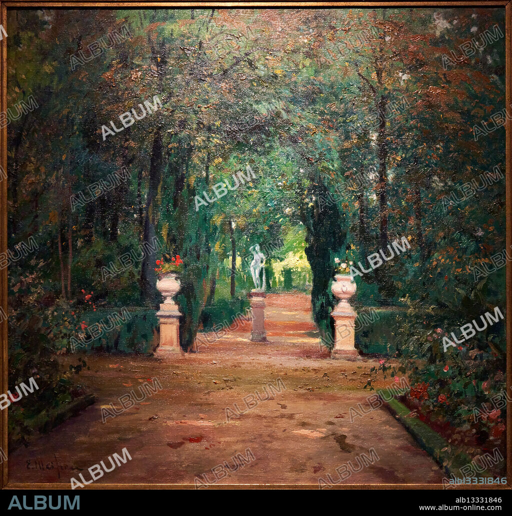 Jardines de Aranjuez, 1923, ELISEO MEIFRÉN ROIG (1857-1940), Museo de Bellas Artes de Valencia, Comunidad Valenciana, Spain.
