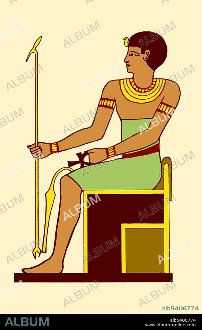 Imhotep, Ancient Egyptian Deity, Illustration
