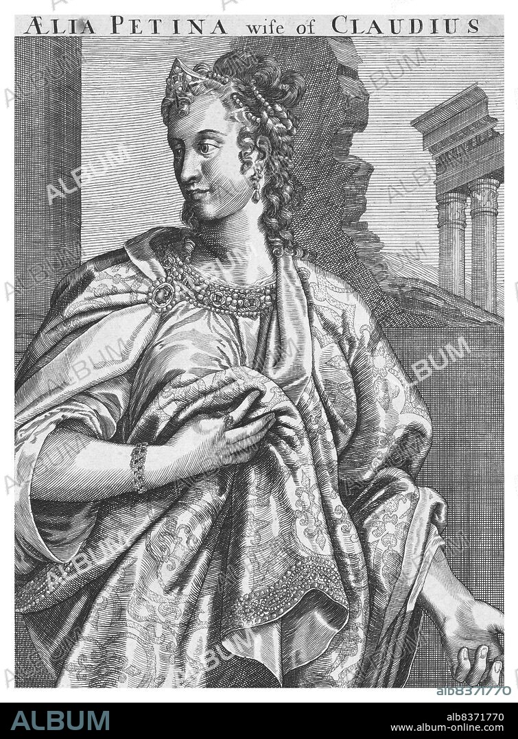 Aelia Paetina (1st century CE) was the second wife of Claudius Caesar, marrying him in 28 CE before he became emperor. They had one child together, Claudia Antonia, born in 30 CE. Claudius divorced her a year later in 31 CE, after her adoptive brother fell from power and was murdered. After Claudius' third wife Valeria Messalina was executed in 48 CE for trying to usurp the throne, it was suggested by some of his advisors that Claudius remarry Paetina, but ultimately Claudius married Agrippina the Younger instead.