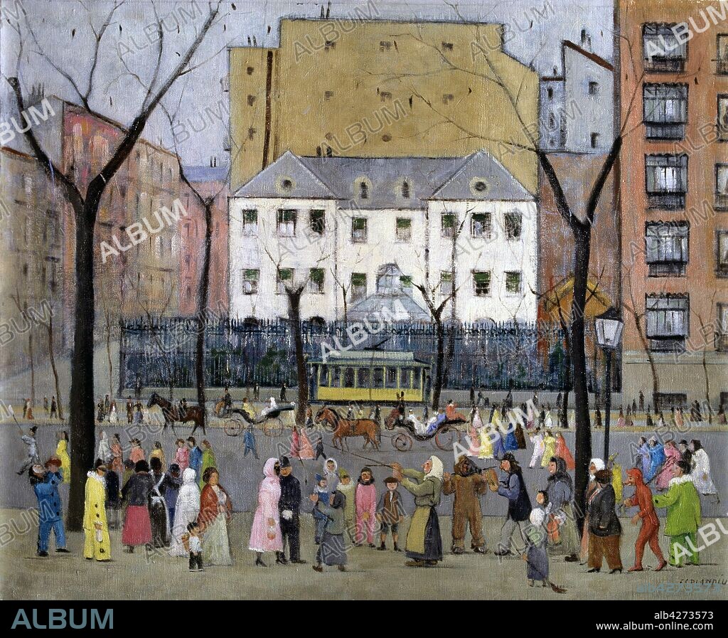 JUAN ESPLANDIU (1901-1978). ESPLANDIU, JUAN PINTOR ESPAÑOL. MADRID 1901-1978 "CARNAVAL DE RECOLETOS", AÑO 1959 CENTRA DE ARTE REINA SOFIA. MADRID MADRID PINTADO  ATENCION: AUTOR CONTEMPORANEO SUJETO A COPYRIGHT ©. EL CLIENTE FINAL ES RESPONSABLE DE LA GESTION DE LOS DERECHOS DE AUTOR CON LAS SOCIEDADES EXISTENTES DE GESTION DE DERECHOS O DIRECTAMENTE CON LOS ORGANISMOS TITULARES DE LOS MISMOS.