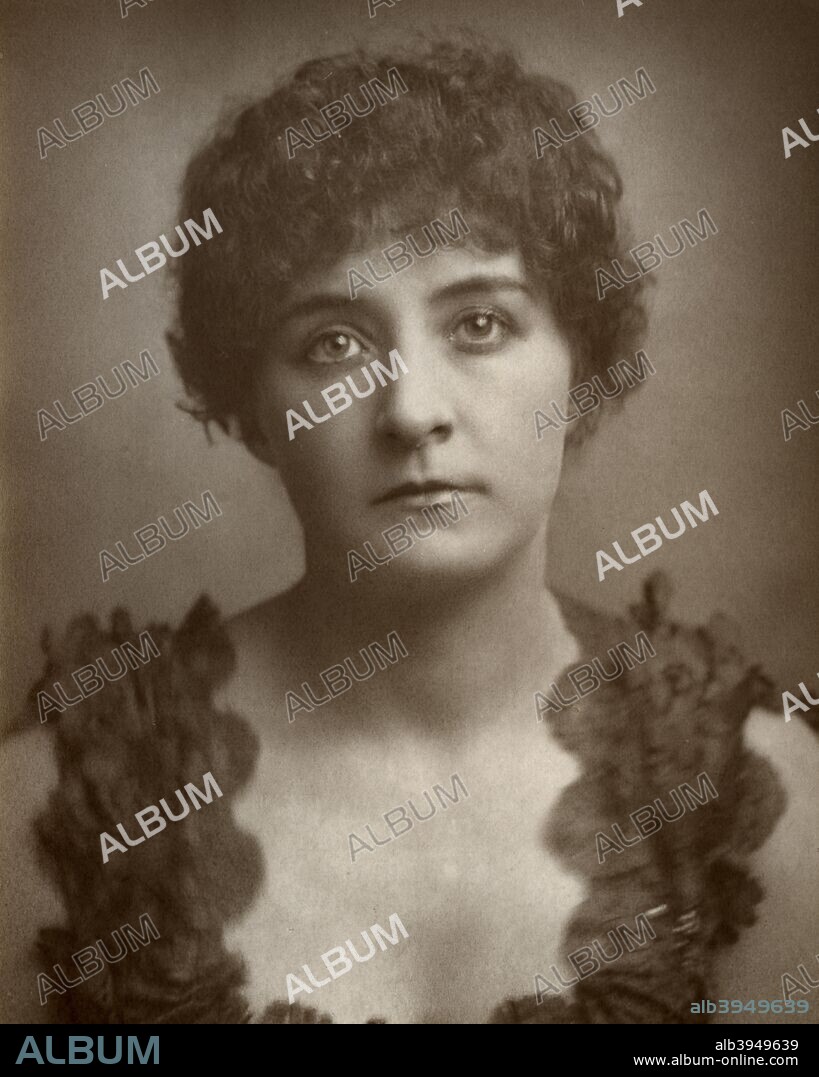 Julia Gwynne, British opera singer and actress, 1884. A photograph from The Theatre, A Monthly Review, Volume IV, July to December, 1884, edited by Clement Scott, David Bogue, London, 1884.