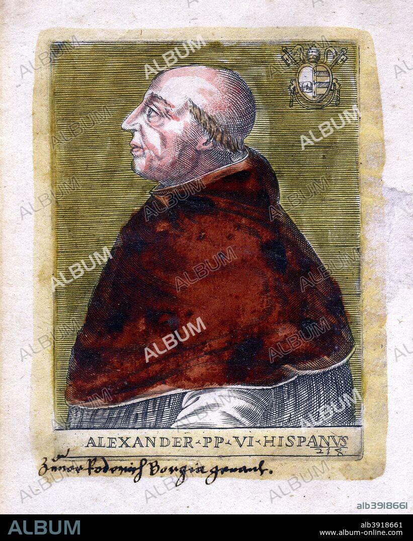 Pope Alexander VI. Alexander (1431-1503), born Rodrigo de Borja, was pope from 1492-1503. His corrupt rule made him one of the most infamous popes of the Renaissance.