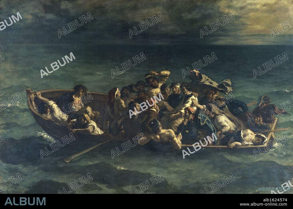 Don Juan's Shipwreck Naufrage de Don Juan 1841 Eugene Delacroix 1798-1863/French Muse de Louvre, Paris.