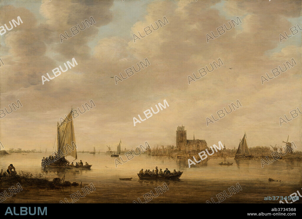 JAN VAN GOYEN. View of Dordrecht from the Dordtse Kil. Dated: 1644. Dimensions: overall: 64.7 x 95.9 cm (25 1/2 x 37 3/4 in.). Medium: oil on panel.