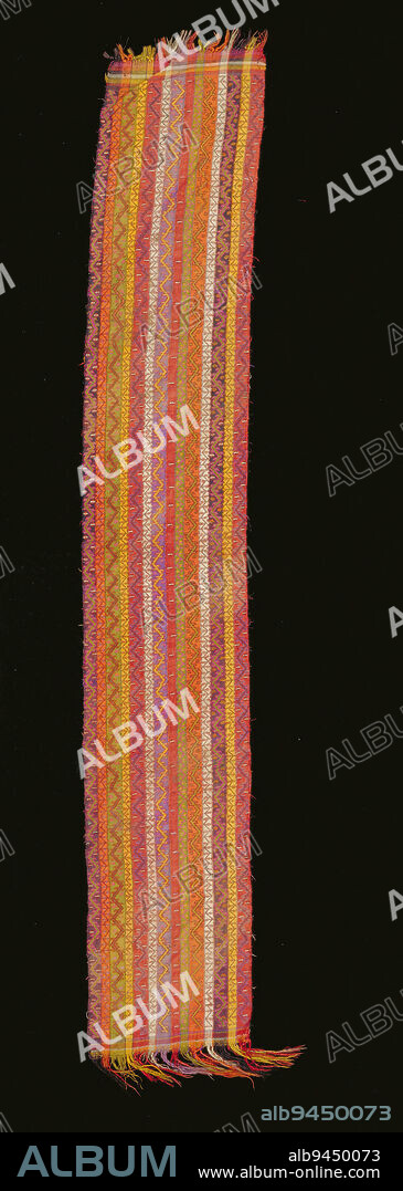 Sash (Kusak), c. 1890-1900, 97 1/2 x 16 1/2 in. (247.65 x 41.9 cm), Wool, Turkey, 19th-20th century.