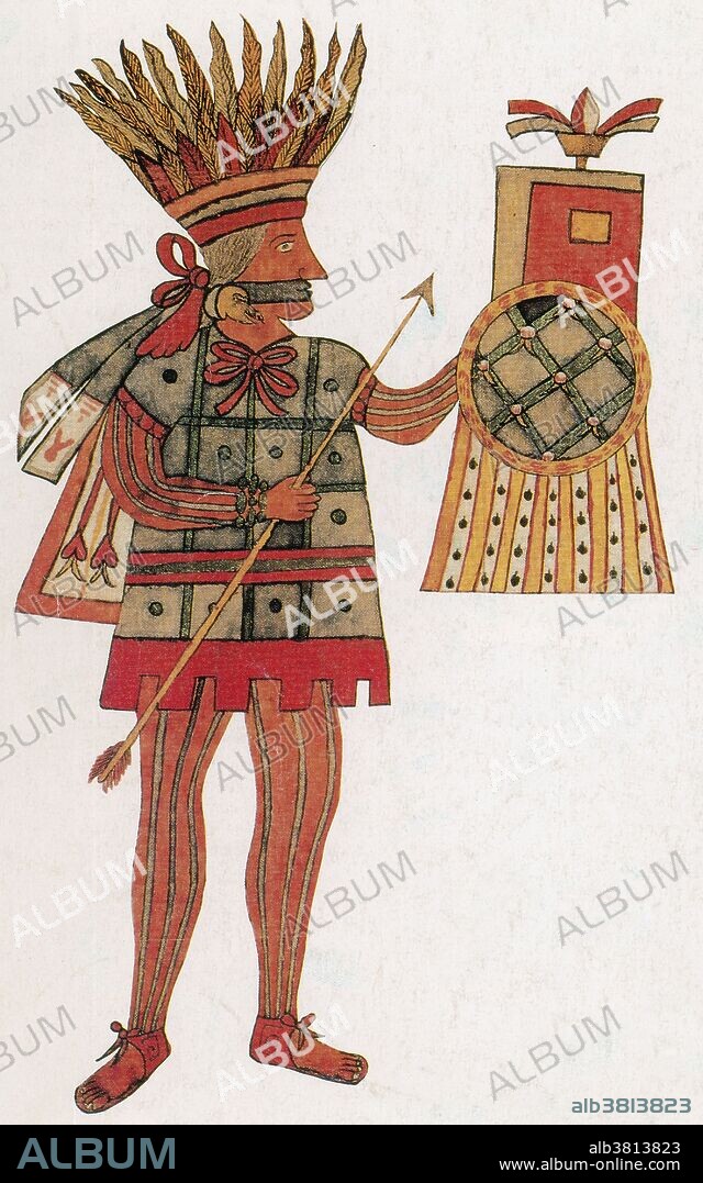 Huitzilopochtli, from the Veytia Codex. In Aztec religion, Huitzilopochtli was a god of war, sun, human sacrifice and the patron of the city of Tenochtitlan. He was also the national god of the Mexicas of Tenochtitlan. Huitzilopochtli was a tribal god and a legendary wizard of the Aztecs. Originally he was of little importance to the Nahuas, but after the rise of the Aztecs, Tlacaelel reformed their religion and put Huitzilopochtli at the same level as Quetzalcoatl, Tlaloc, and Tezcatlipoca, making him a solar god. The Veytia Codex or Historia Antigua de Mexico was written by Don Mariano Fernandez de Echevarria Y Veytia (Mariano Veytia) 1720-1778, a celebrated Mexican historian.