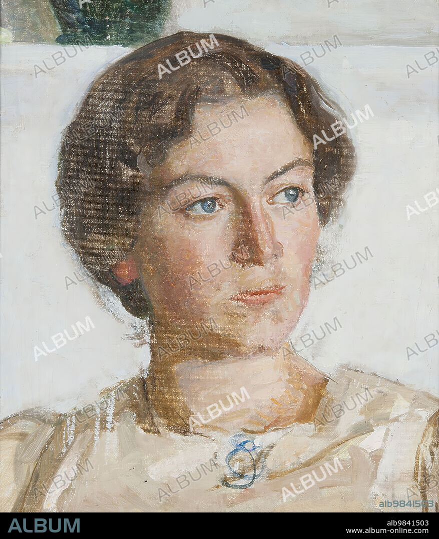 SVEN RICHARD BERGH. Portrait of Bodil Faber (artist Viggo Johansen's daughter), 1905.