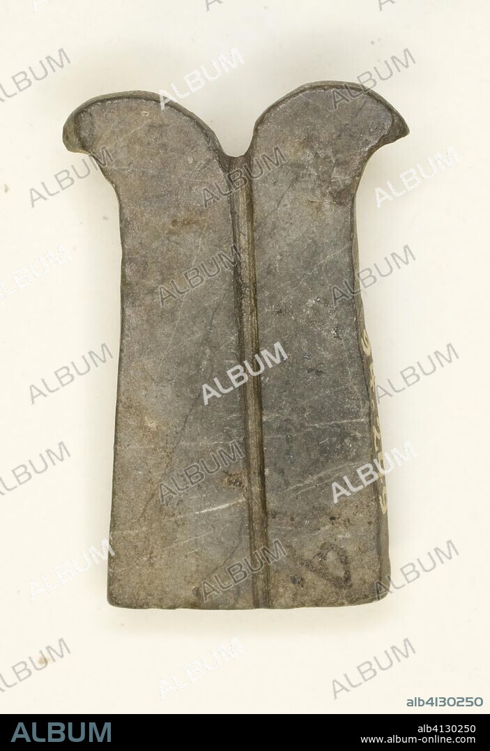 ANCIENT EGYPTIAN. Amulet of a Forked Lance (Pesekh-kef). Egyptian. Date: 664 BC-332 BC. Dimensions: 2.5 × 1.3 × 0.6 cm (1 × 1/2 × 1/4 in.). Steatite. Origin: Egypt.