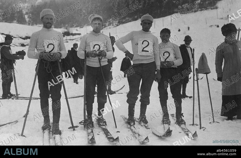 Italy. lombardia. ponte di legno. ski race. 1912.