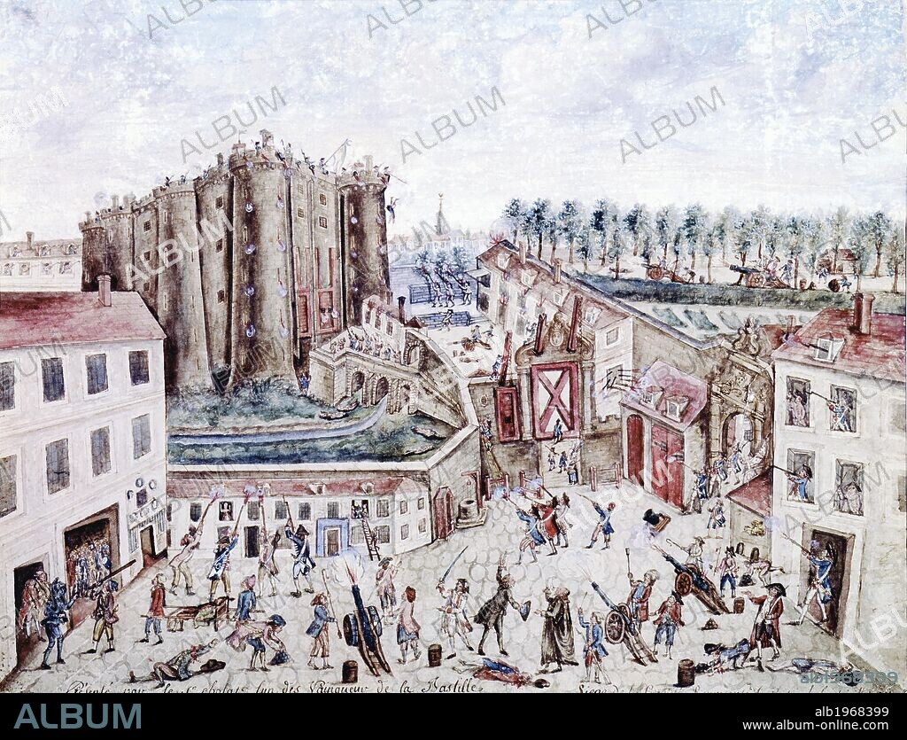The storming of the Bastille, July 14, 1789. French