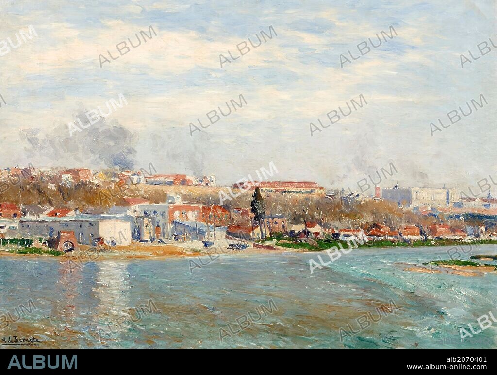 Aureliano de Beruete y Moret / 'The Manzanares', 1908, Spanish School, Oil on canvas, 57 cm x 81 cm, P04249.