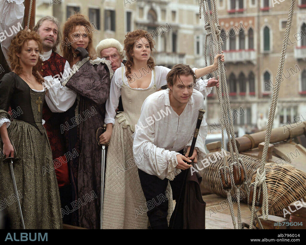 HEATH LEDGER, HELEN MCCRORY, LEIGH LAWSON, LENA OLIN, PADDY WARD and SIENNA MILLER in CASANOVA, 2005, directed by LASSE HALLSTROM. Copyright TOUCHSTONE PICTURES / GREGORY, DOANE.