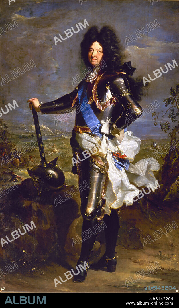 HYACINTHE RIGAUD (1659-1743). LUIS XIV REY DE FRANCIA - 1701 - O/L - 238x149 - NP 2343 - BARROCO FRANCES.