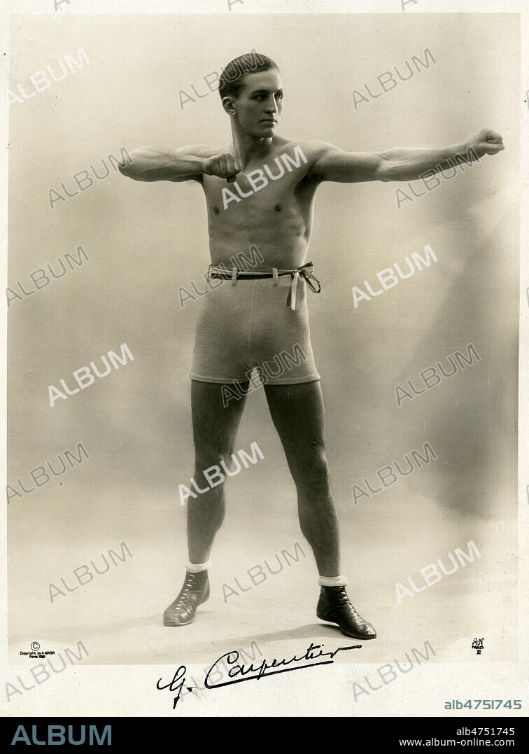Georges CARPENTIER (1894-1975). Photographie de 1921 par A. NOYER. Credit : Collection IM/KHARBINE-TAPABOR.