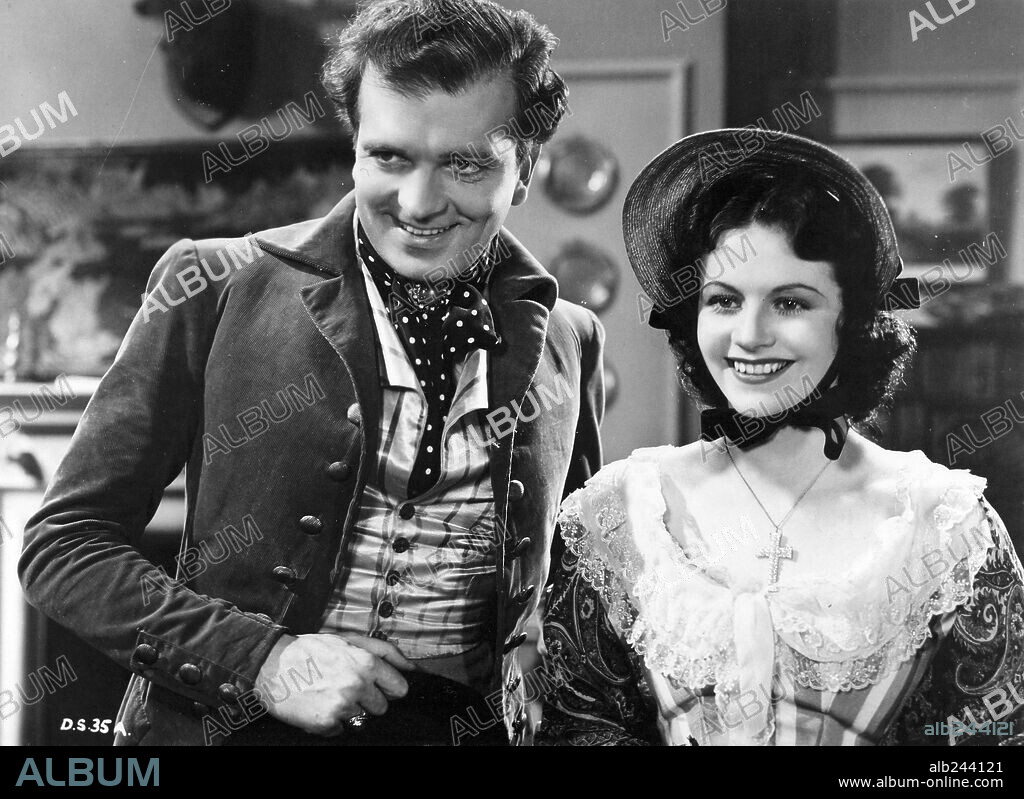 JOHN LODER and MARGARET LOCKWOOD in DOCTOR SYN, 1937, directed by ROY WILLIAM NEILL. Copyright GAINSBOROUGH FILMS.