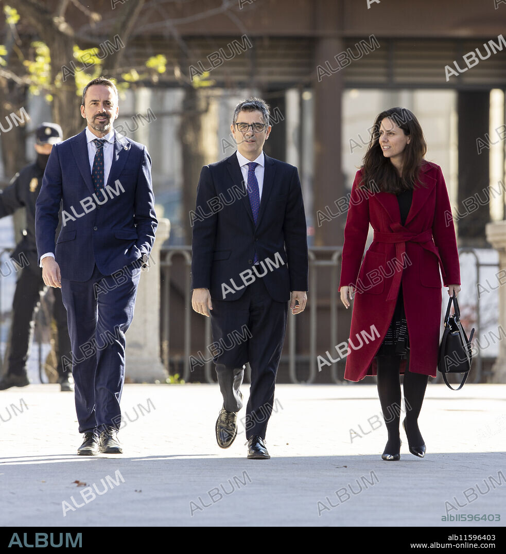 Madrid, 24/01/2023. Toma de posesión del Fiscal General del Estado Álvaro García Ortiz. En la imagen, Manuel Olmedo y Félix Bolaños. Foto: Ignacio Gil. ARCHDC.