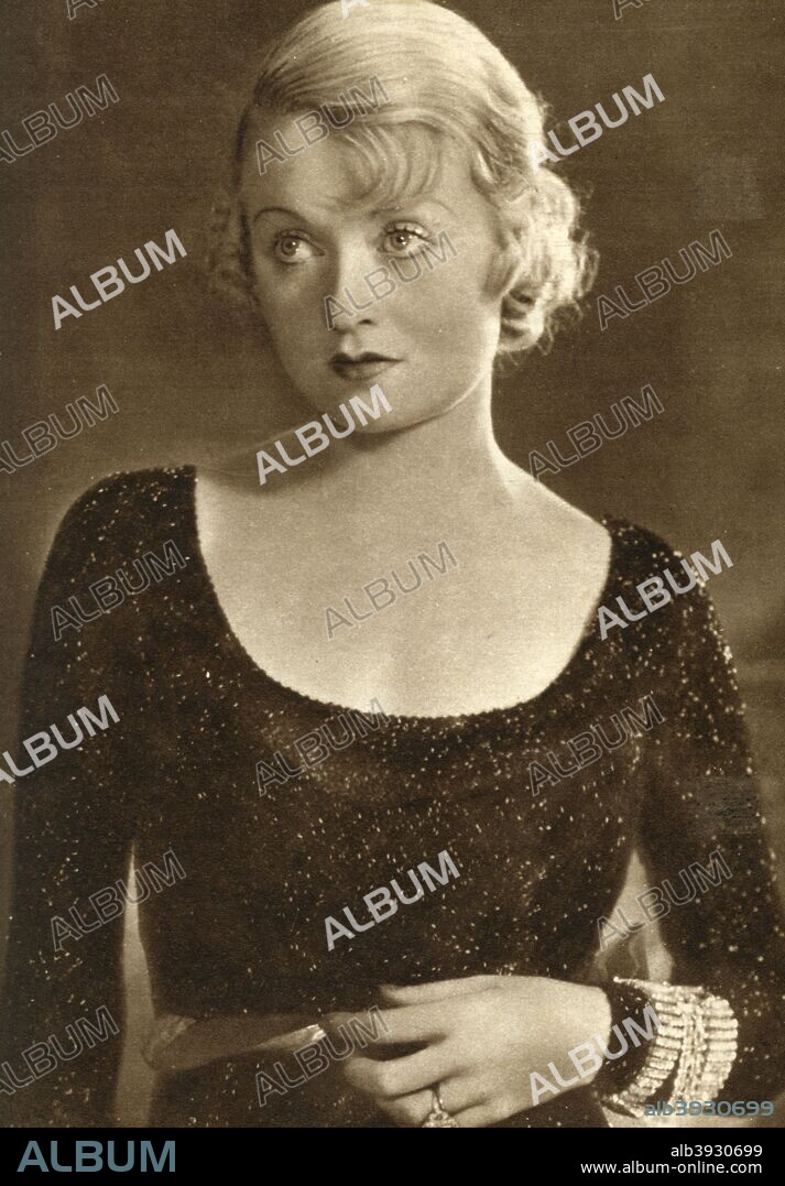 Constance Bennett, American actress, 1933. Bennett (1904-1965), was one of the highest-paid Hollywood actresses of the early 1930s. She is best remembered for her performance opposite Clark Gable in 'Topper' (1937).