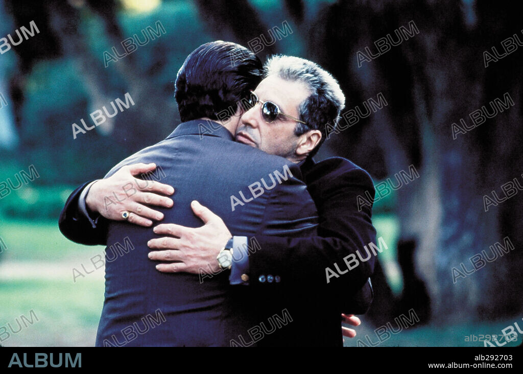 AL PACINO et ANDY GARCIA dans THE GODFATHER PART III, 1990, réalisé par FRANCIS FORD COPPOLA. Copyright PARAMOUNT PICTURES.