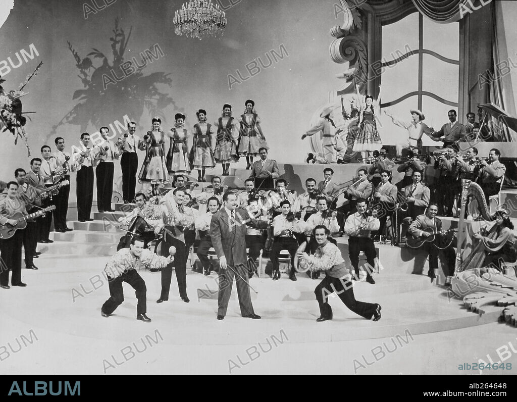 XAVIER CUGAT in BATHING BEAUTY, 1944, directed by GEORGE SIDNEY. Copyright M.G.M.