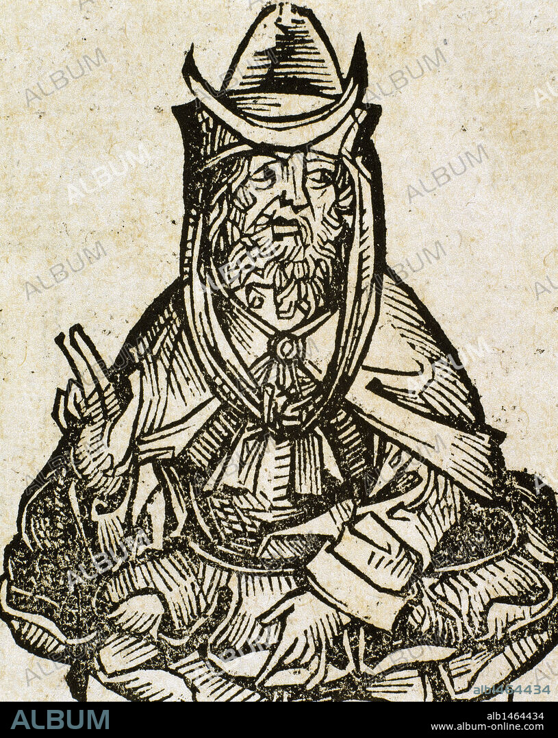 ONIAS III (m. h. 172 aC). Sumo Sacerdote judío. Hijo y sucesor de Simón II. Grabado.