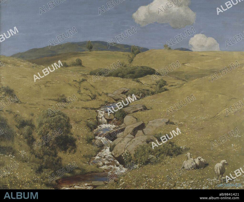 HANS THOMA (MALER). View from the Black Forest, 1893.