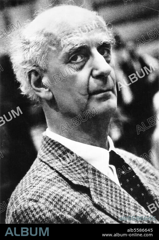 Furtwängler, Wilhelm Conductor, Berlin 25.1.1886 - Ebersteinburg (Baden-Baden) 30.11.1954. Portrait photo, c. 1950.