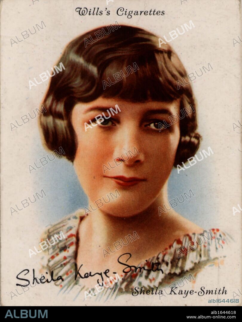 Sheila Kaye-Smith (1887-1956), British novelist who wrote about Sussex, on country matters and social stratification. She was one of the authors satirised by Stella Gibbons in "Cold Comfort Farm" (1934).  From a series of cards of "Famous British Authors" (London, 1937). (Photo by: Universal History Archive/UIG via Getty Images).