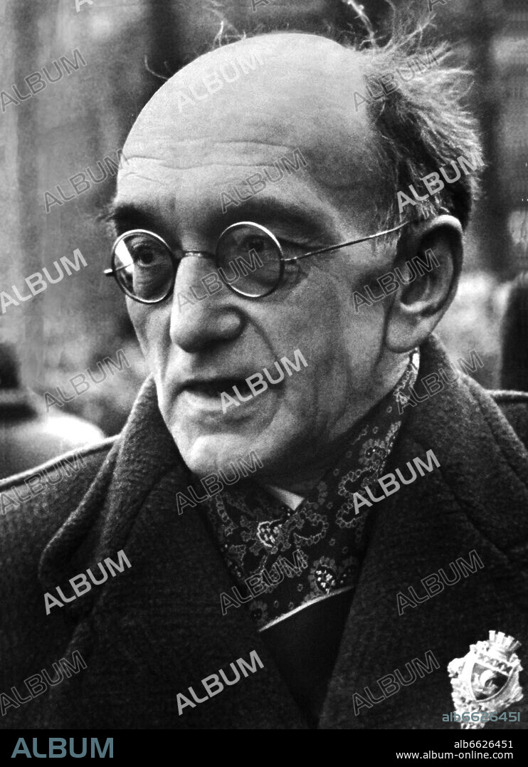 French ethnologist Paul Rivet in 1936. Portrait by photographer Fred Stein (1909-1967) who emigrated 1933 from Nazi Germany to France and finally to the USA. 1936