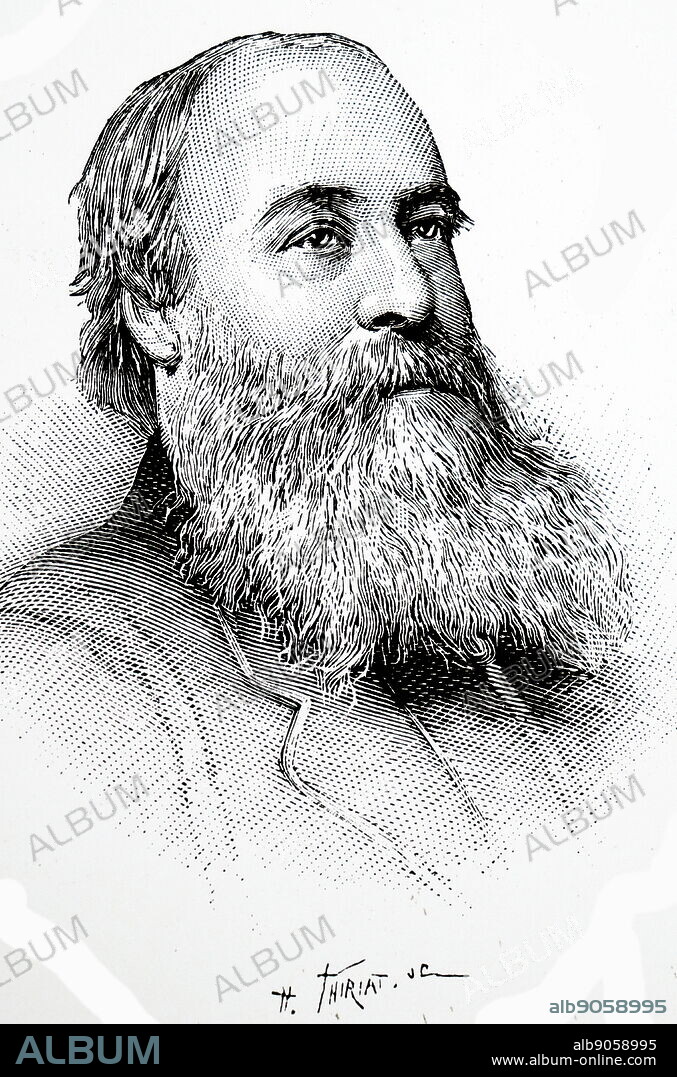 Illustration showing James Prescott Joule (1818 - 1889); English physicist, mathematician and brewer,.