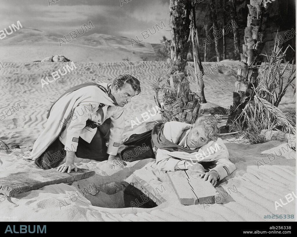 DENNIS O'KEEFE and JEAN-PIERRE AUMONT in SIREN OF ATLANTIS, 1949, directed by GREGG C. TALLAS. Copyright UNITED ARTISTS.