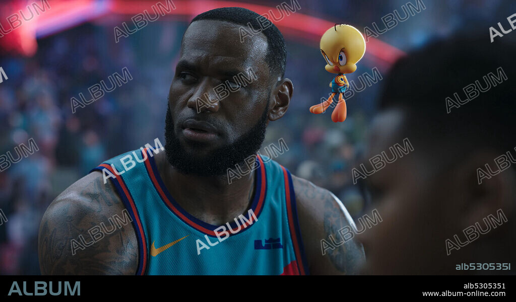 LEBRON JAMES in SPACE JAM: A NEW LEGACY, 2021, directed by MALCOLM D. LEE. Copyright WARNER BROS.