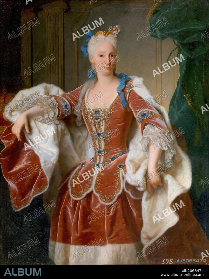 Jean Ranc / 'Isabel Farnesio, reina de España', 1723, Escuela Francesa, Óleo sobre Lienzo, 144 cm x 115 cm, P02330.