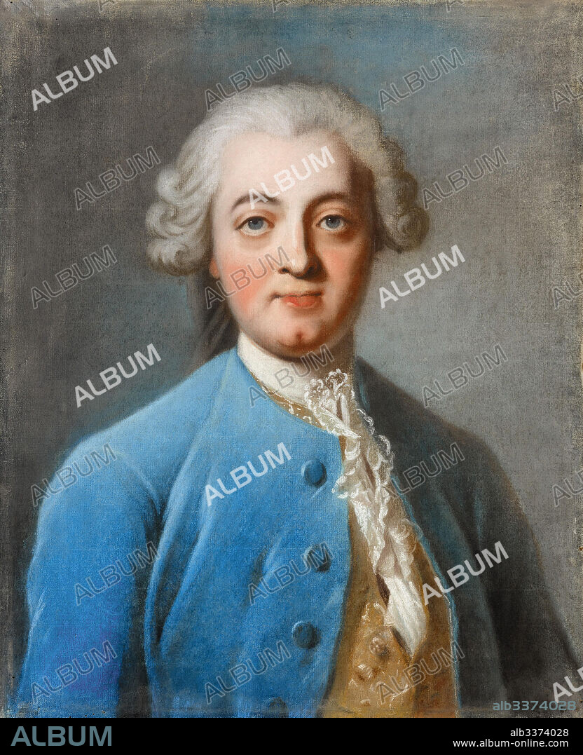 AMEDEE VAN LOO. Portrait of Claude Adrien Helvétius (1715-1771).