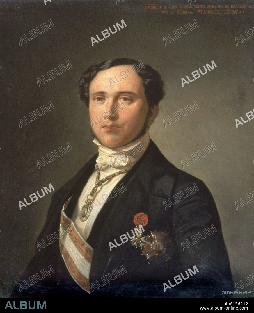 HERNANDEZ GERM COPIA. JUAN DONOSO CORTES 1808/1853-MARQUES DE VALDEGAMAS-DIPLOMATICO.