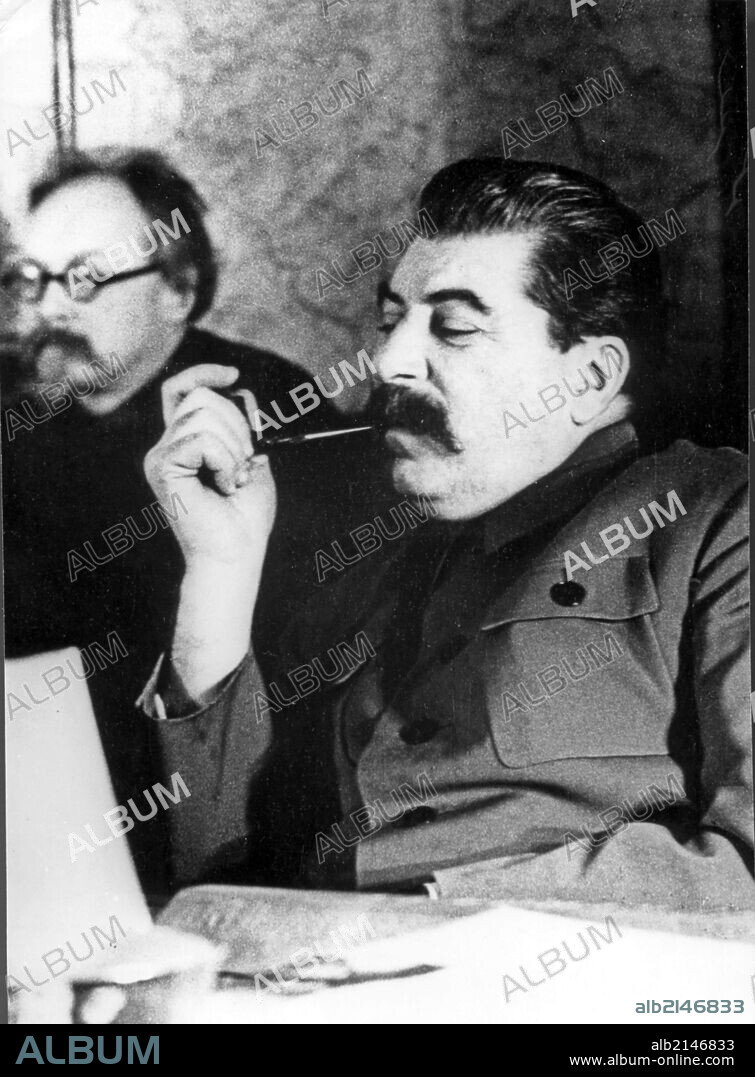 Stalin with g, piatakov, 1936.