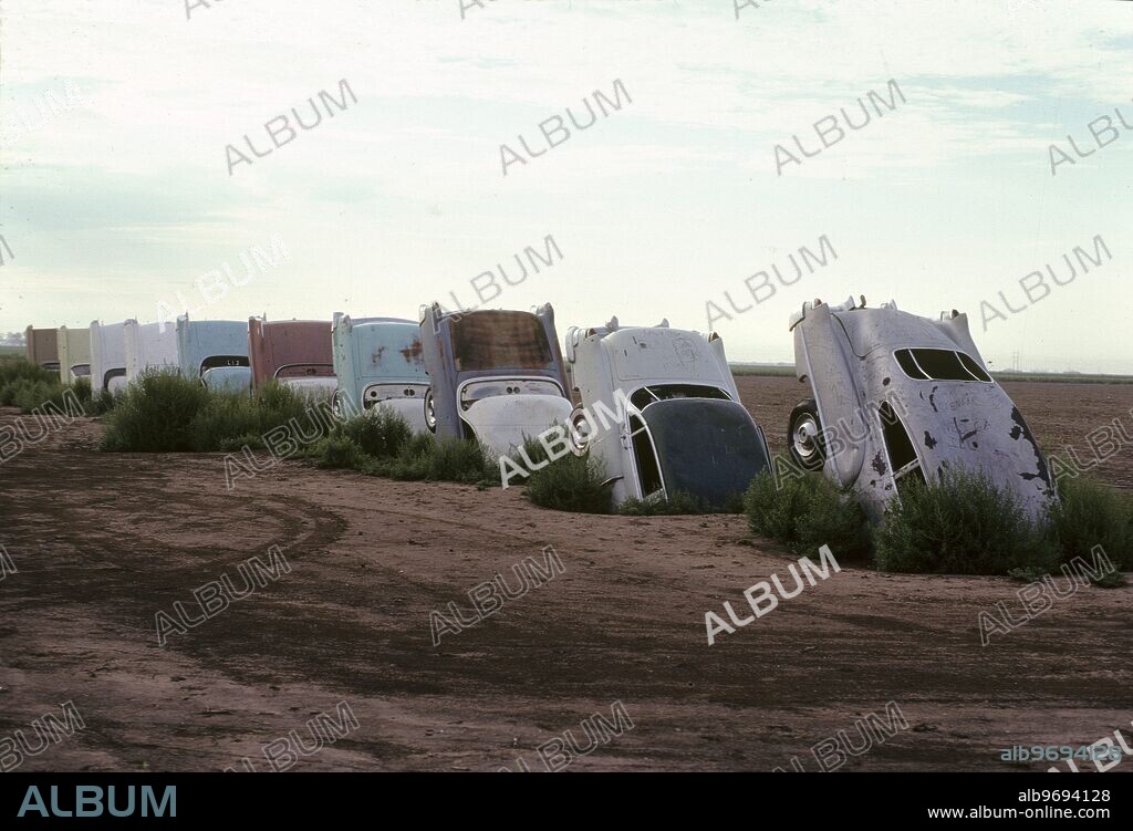Amarillo, Texas: Car sculpture. The Cadillac Ranch.