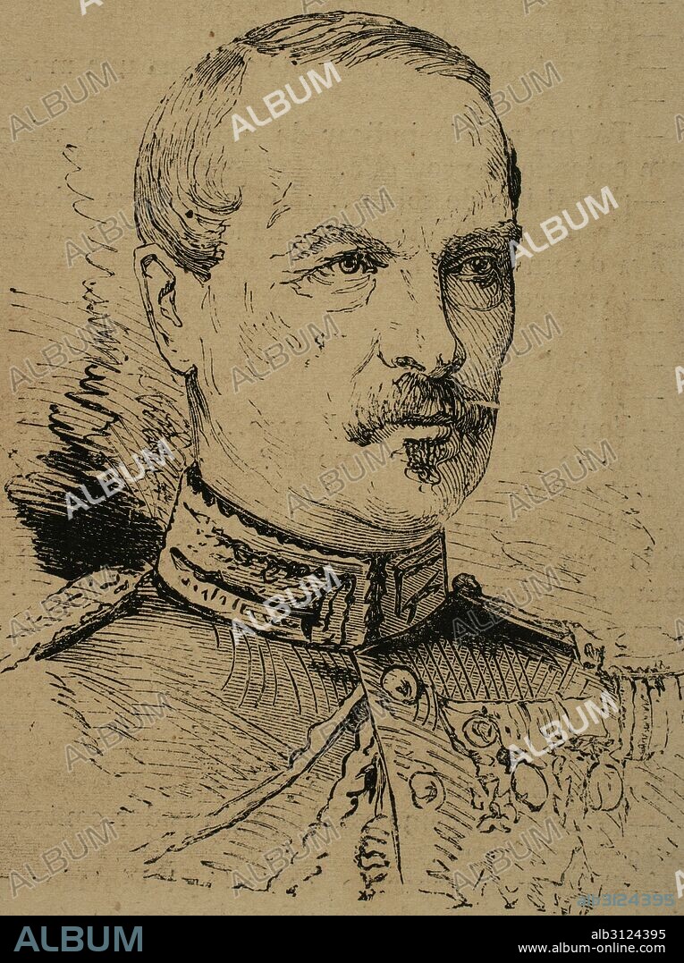 Charles Auguste Frossard (1807-1875). French general. Portrait. Engraving. "La Ilustracio_n Espan_ola y Americana", 1870.