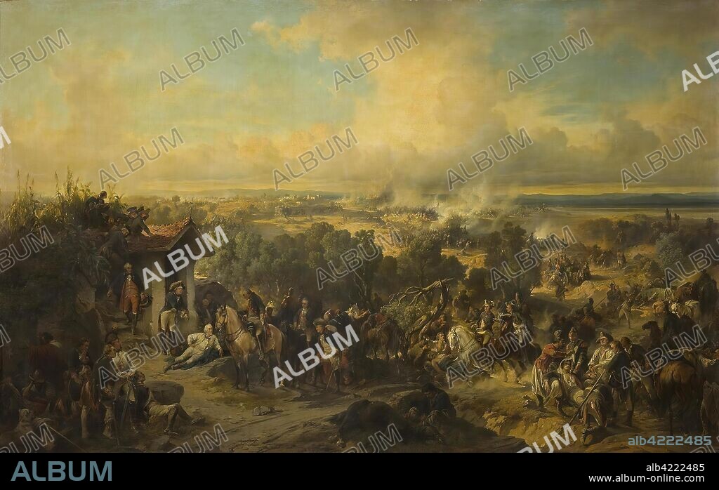 ALEXANDER VON KOTZEBUE. 'Battle of Trebbia on 8 June 1799'. Russia, 1857. Dimensions: 221x353 cm.