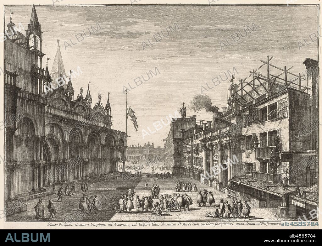 Views of Venice: Piazzetta S. Basso, 1741.