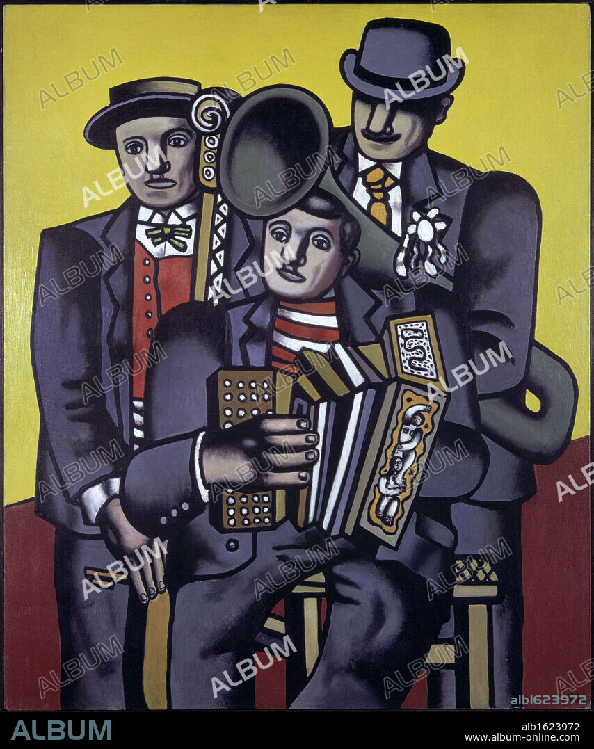 FERNAND LÉGER. Three Musicians by Fernand Leger, 1924-1944, 1881-1955.