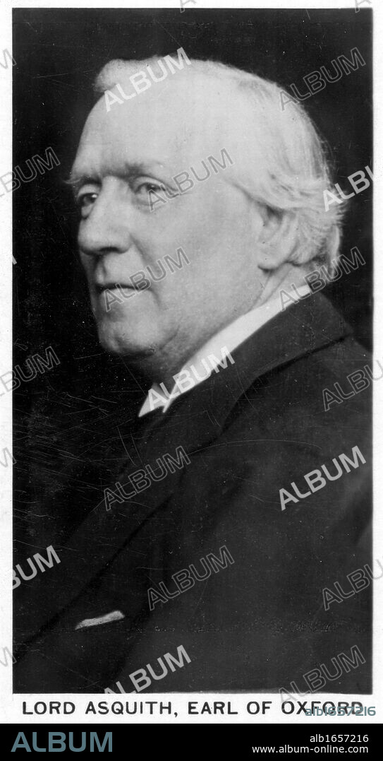 Herbert Henry Asquith (1852-1928)  British statesman. Chancellor of Exchequer 1905-1908. Prime Minister 1908-1916.  Photograph.