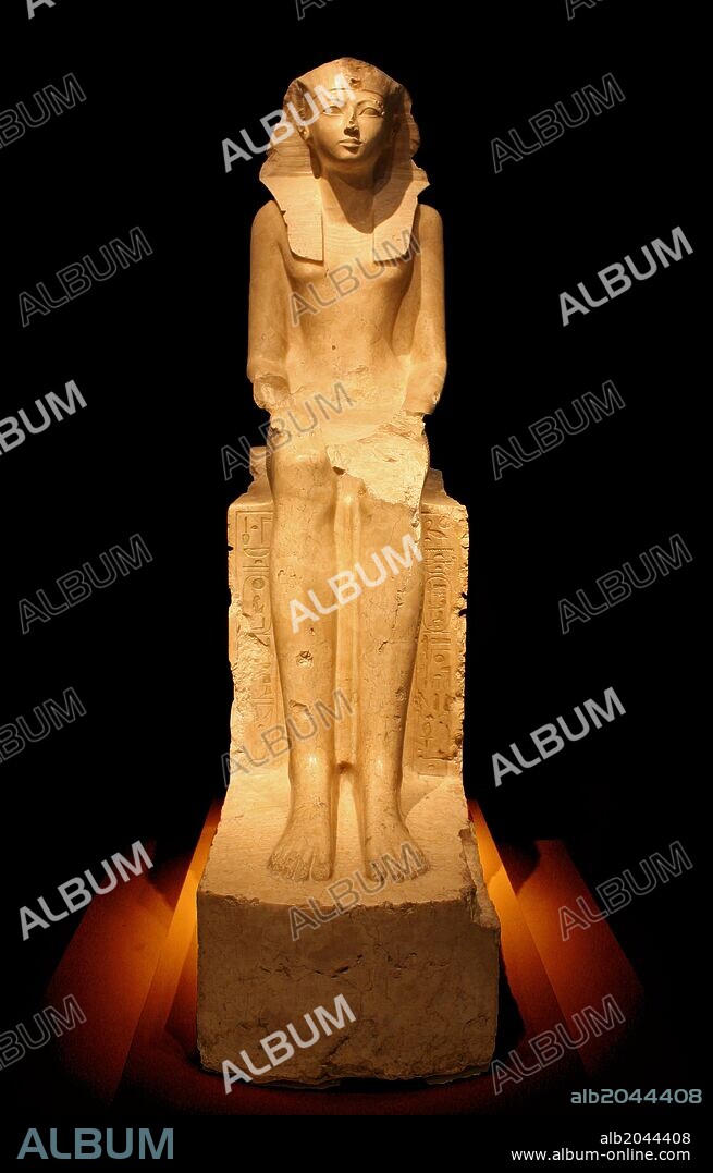 Seated Statue of Queen Hatshepsut circa 1473–1458 B.C. Egypt, Upper Egypt; Thebes, Deir el-Bahri.