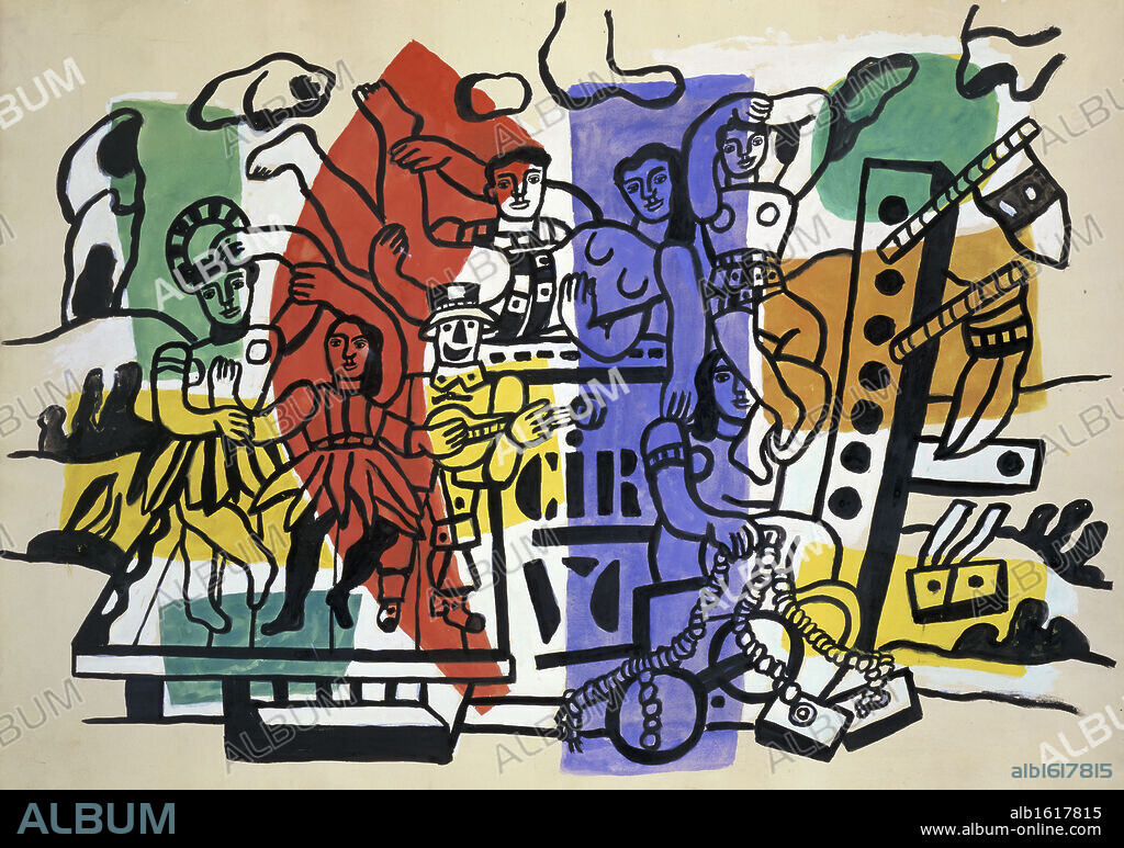 FERNAND LÉGER. Le Cirque by Fernand Leger, 1881-1955, France, Paris, Collection Maeght.